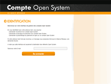 Tablet Screenshot of comptes.open-system.fr